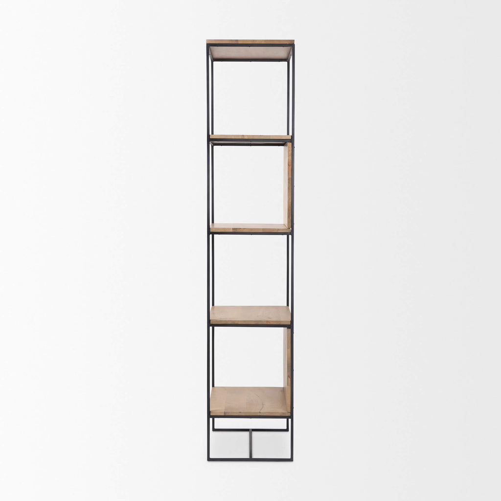 MERCANA MORRIS BLACK METAL 4-TIER SHELVING UNIT 69717