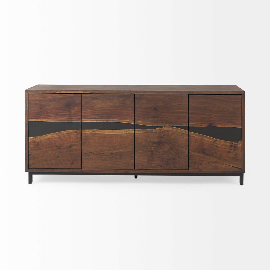 MERCANA HEMLOCK BROWN WOOD SIDEBOARD 69734