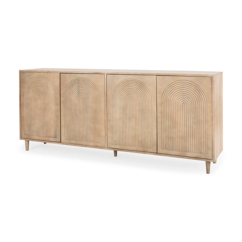 MERCANA TUCKER CARVED ARCH PATTERN SIDEBOARD 69954