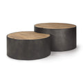 MERCANA ECLIPSE ROUND NESTED COFFEE TABLES SET OF TWO 70240