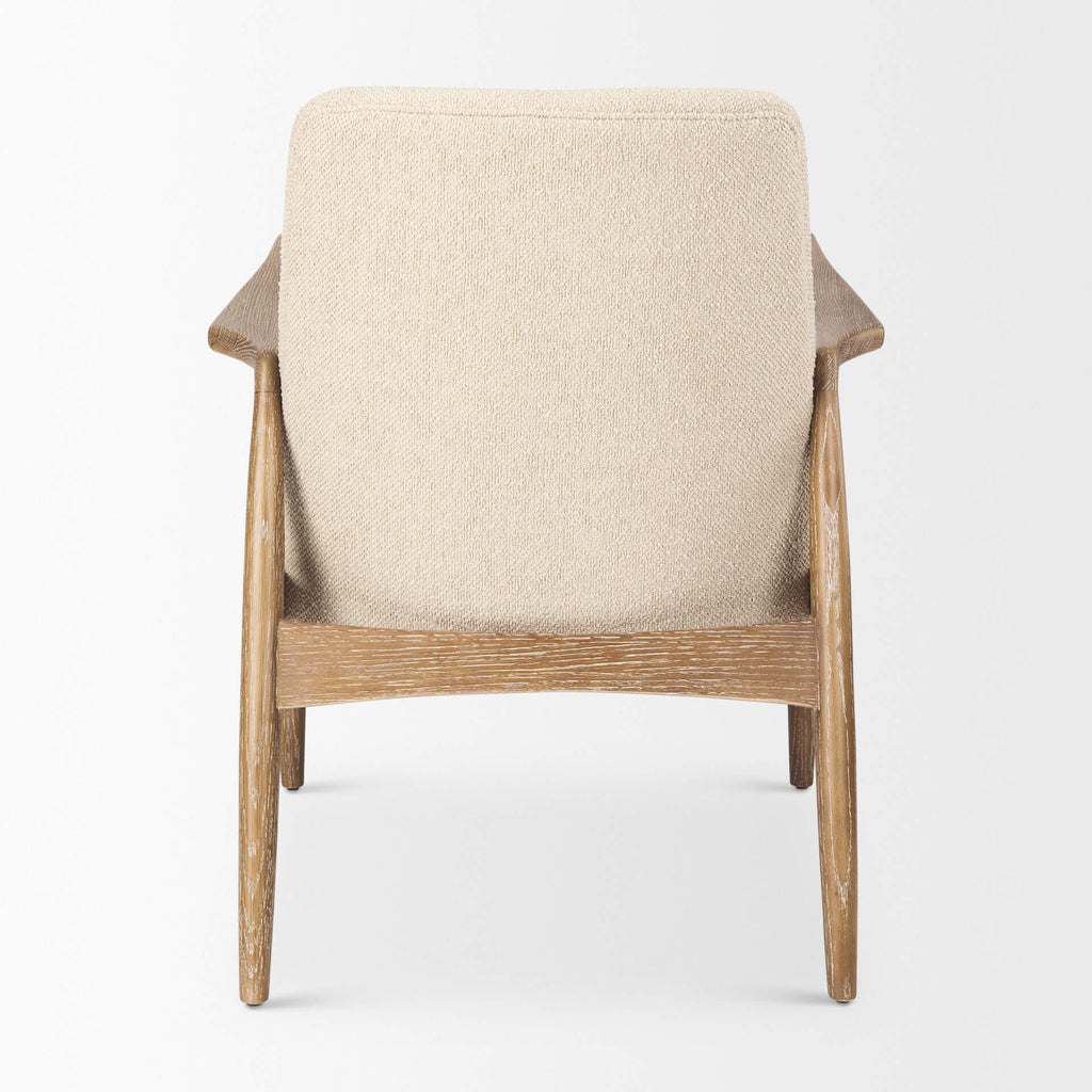 MERCANA WESTAN CREAM BOUCLE FABRIC ACCENT CHAIR 69814
