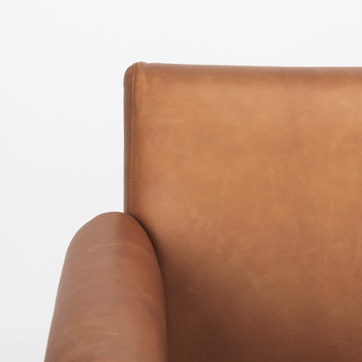 MERCANA ASHTON BROWN LEATHER ACCENT CHAIR 69817