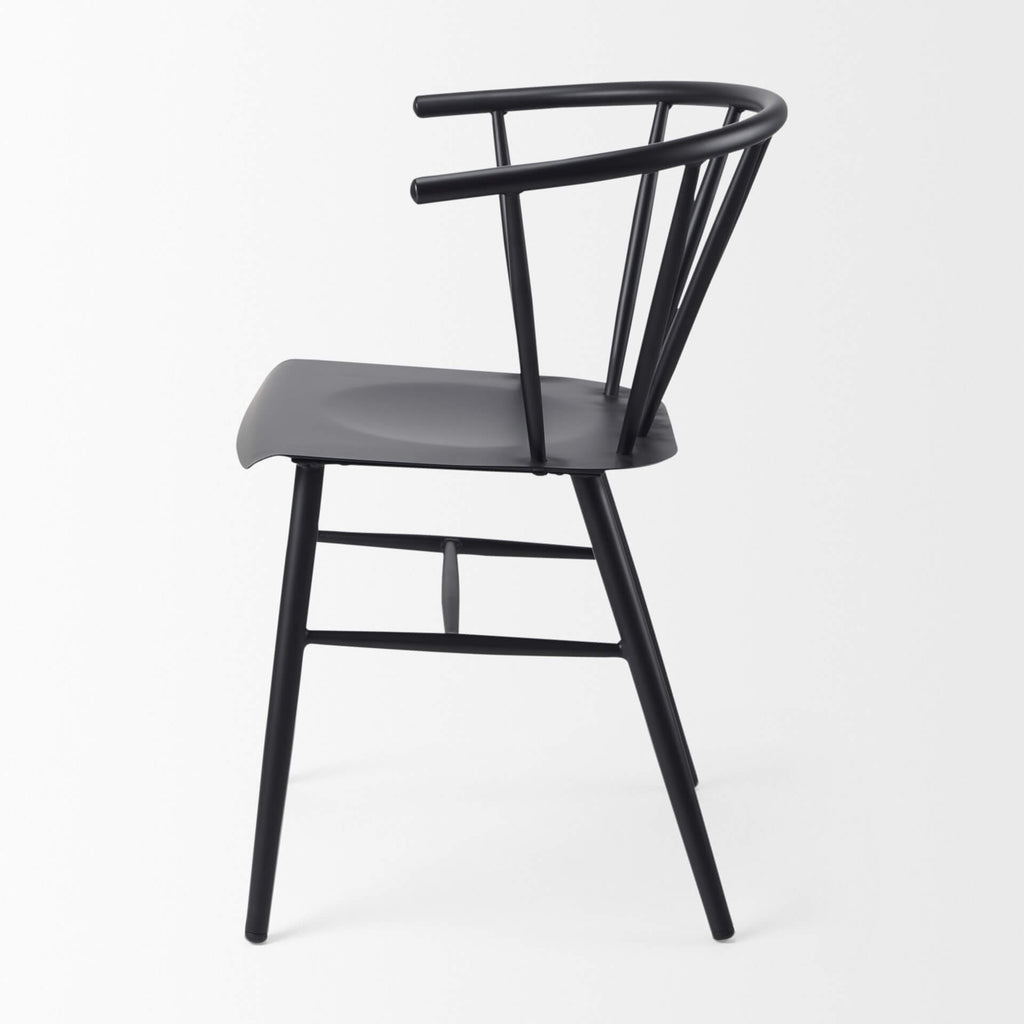 MERCANA COLIN BLACK METAL DINING CHAIR 69840