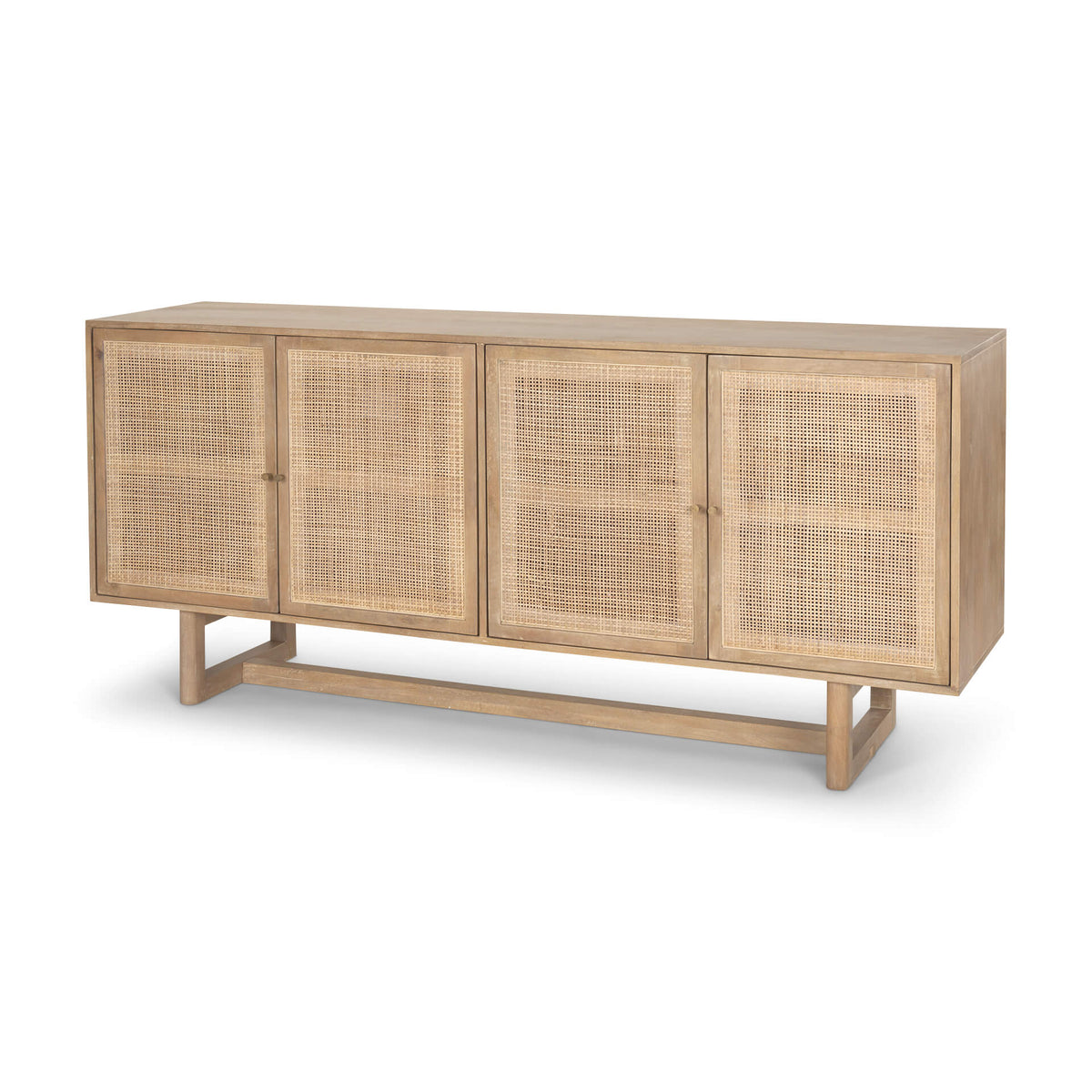 MERCANA GRIER LIGHT BROWN WOOD SIDEBOARD 69895