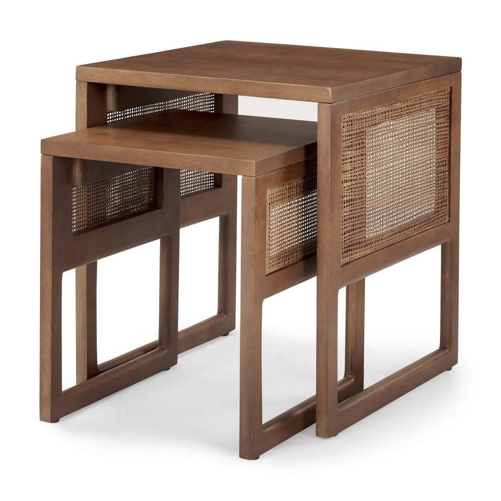 MERCANA GRIER MEDIUM BROWN NESTING TABLES 69901