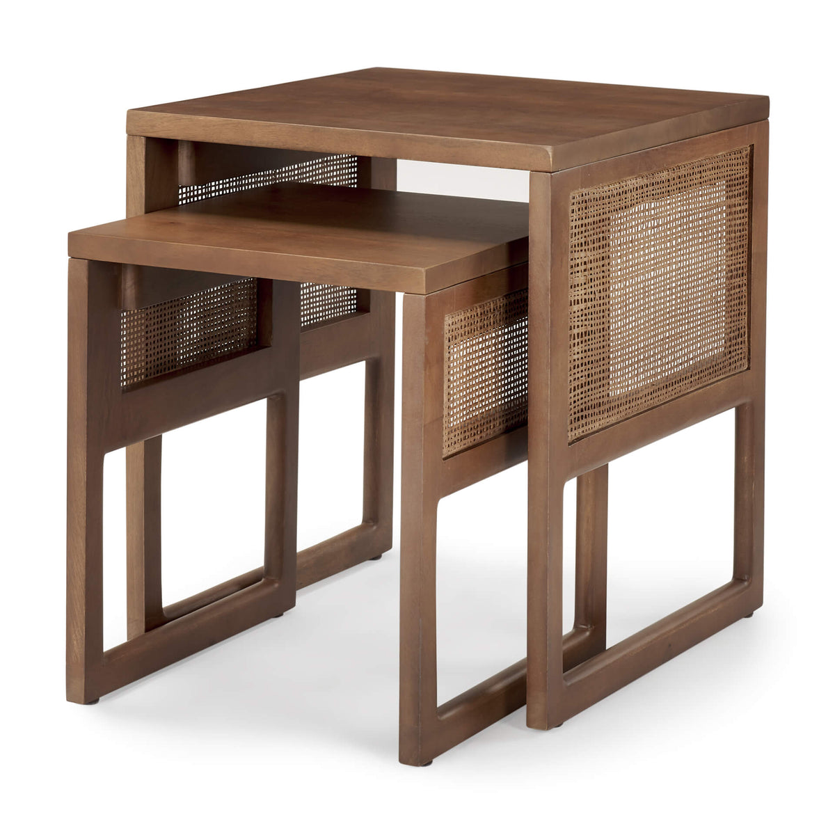 MERCANA GRIER MEDIUM BROWN NESTING TABLES 69901