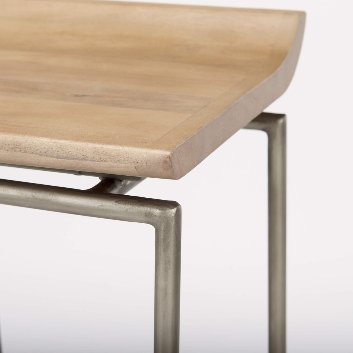 MERCANA GIVENS BAR STOOL BROWN WOOD SEAT 69555