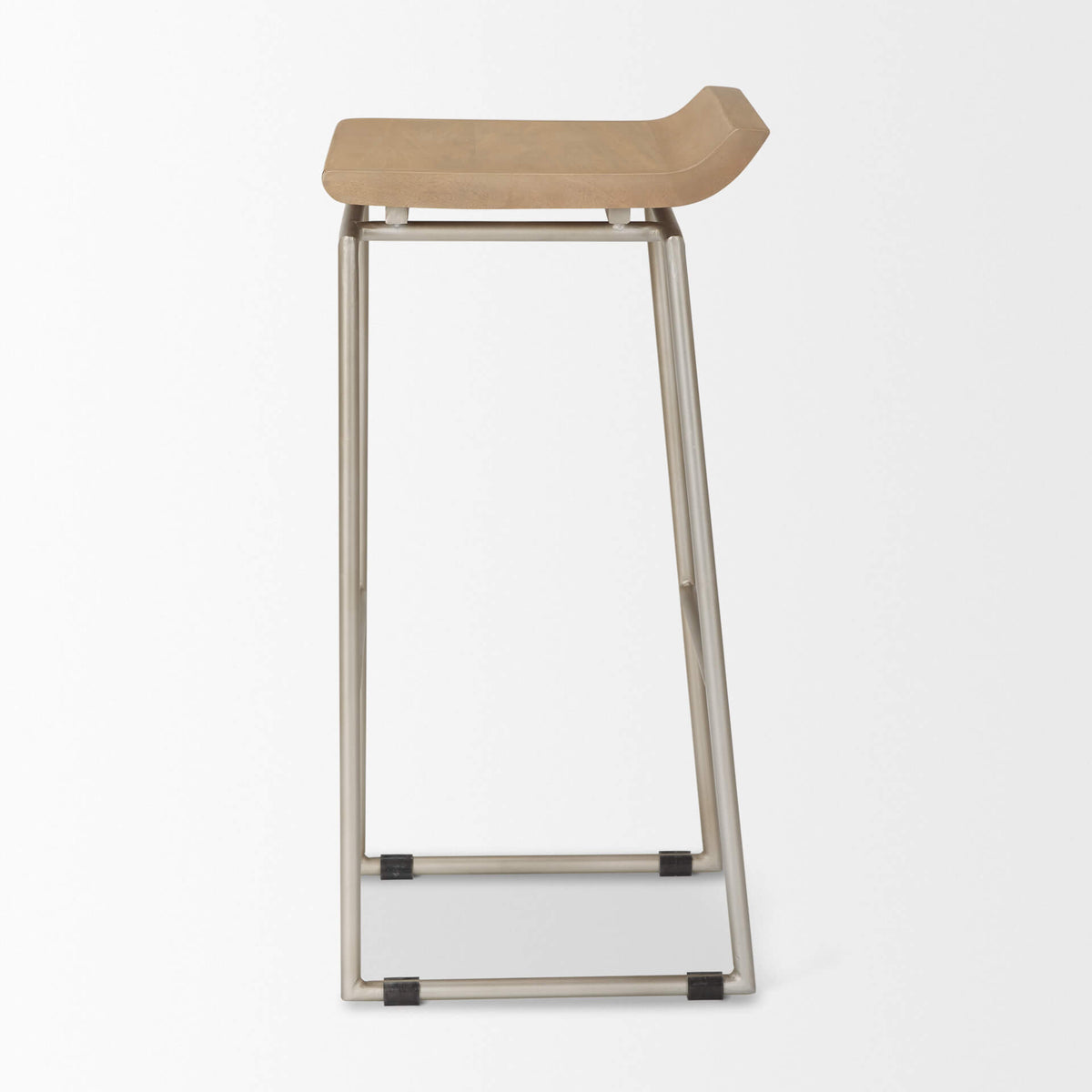 MERCANA GIVENS BAR STOOL BROWN WOOD SEAT 69555