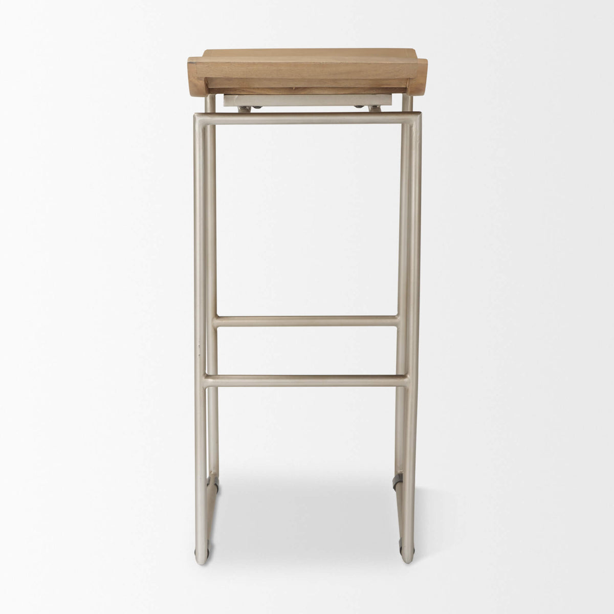MERCANA GIVENS BAR STOOL BROWN WOOD SEAT 69555