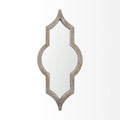 MERCANA TAMANAR LIGHT BROWN WOOD MIRROR 69458