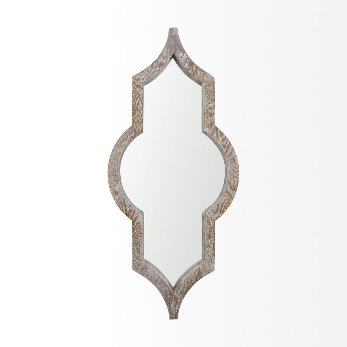 MERCANA TAMANAR LIGHT BROWN WOOD MIRROR 69458