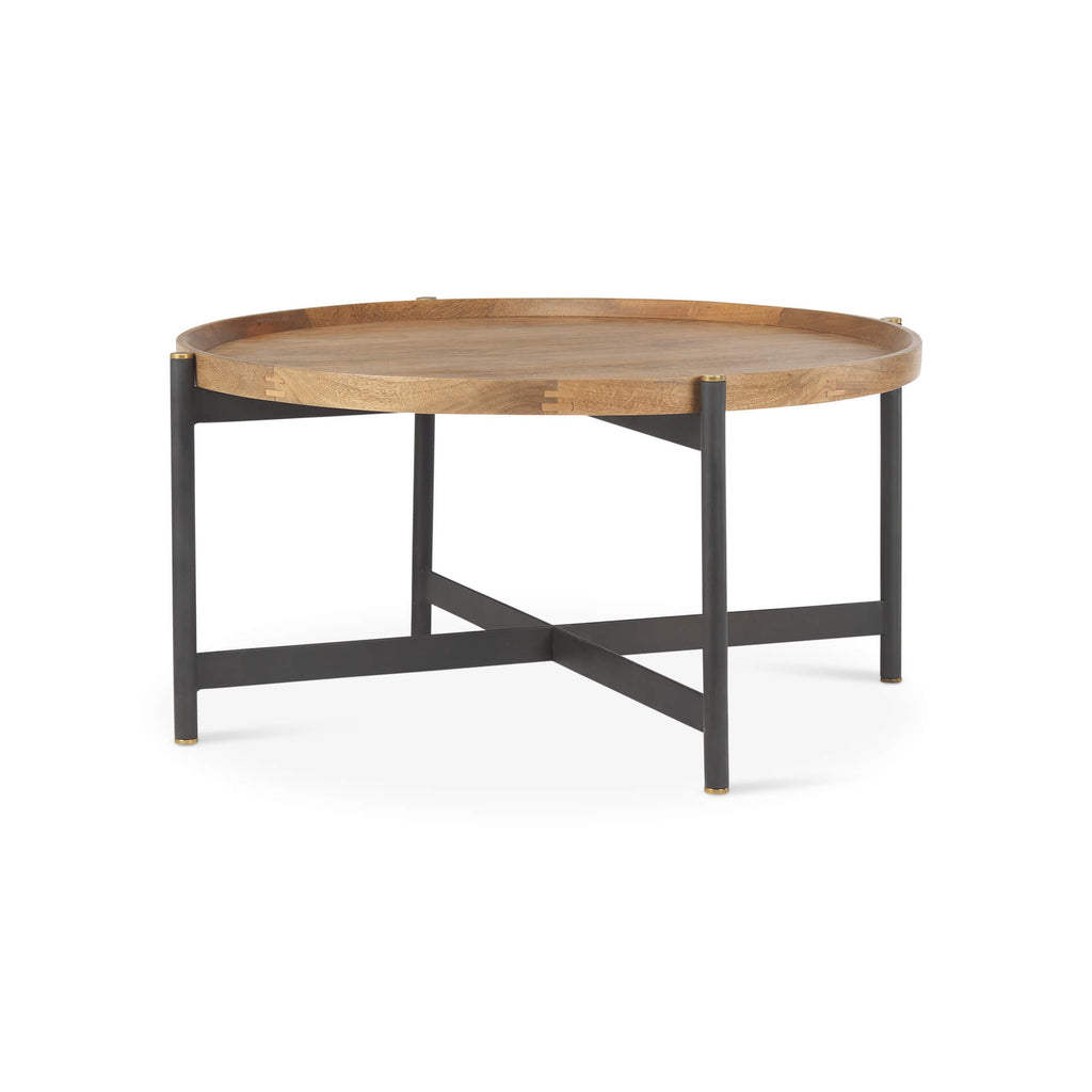 MERCANA MARQUISA BROWN WOOD COFFEE TABLE SMALL 70061