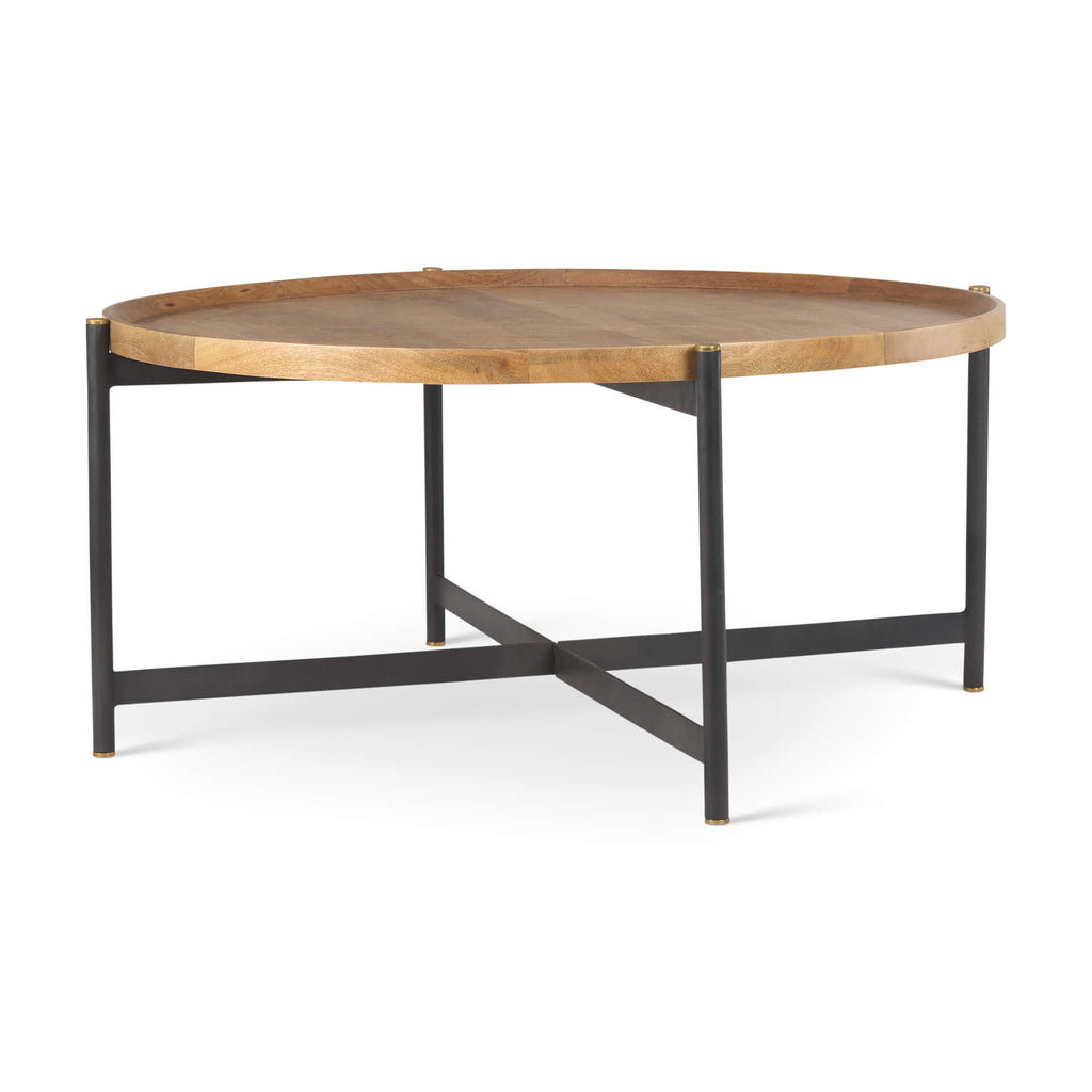 MERCANA MARQUISA BROWN WOOD COFFEE TABLE LARGE 70062