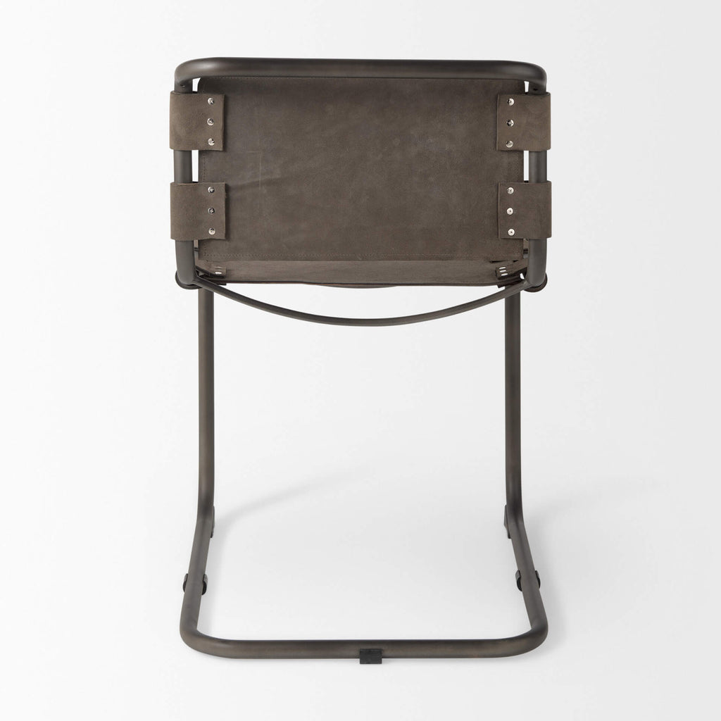 MERCANA BERBICK BROWN SUEDE DINING CHAIR 69275