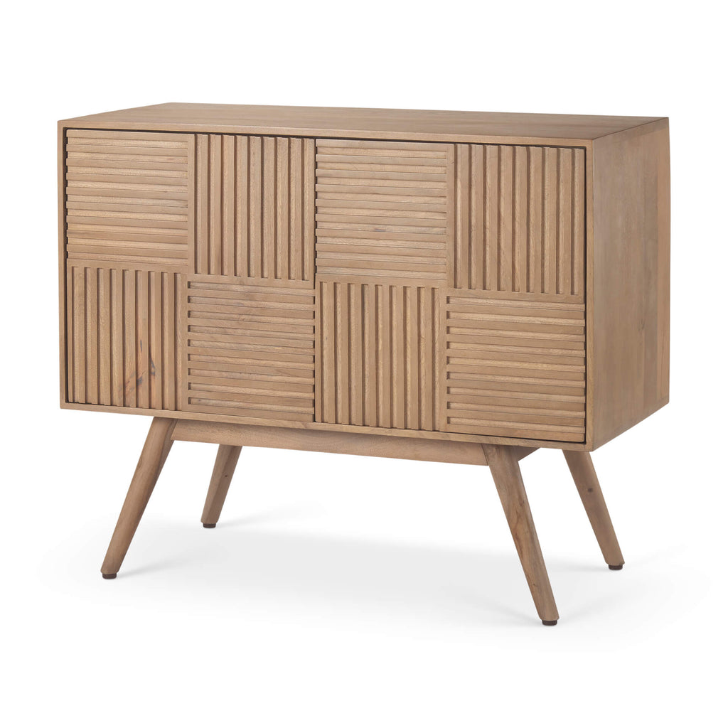 MERCANA SABLE LIGHT BROWN WOOD ACCENT CABINET 69889