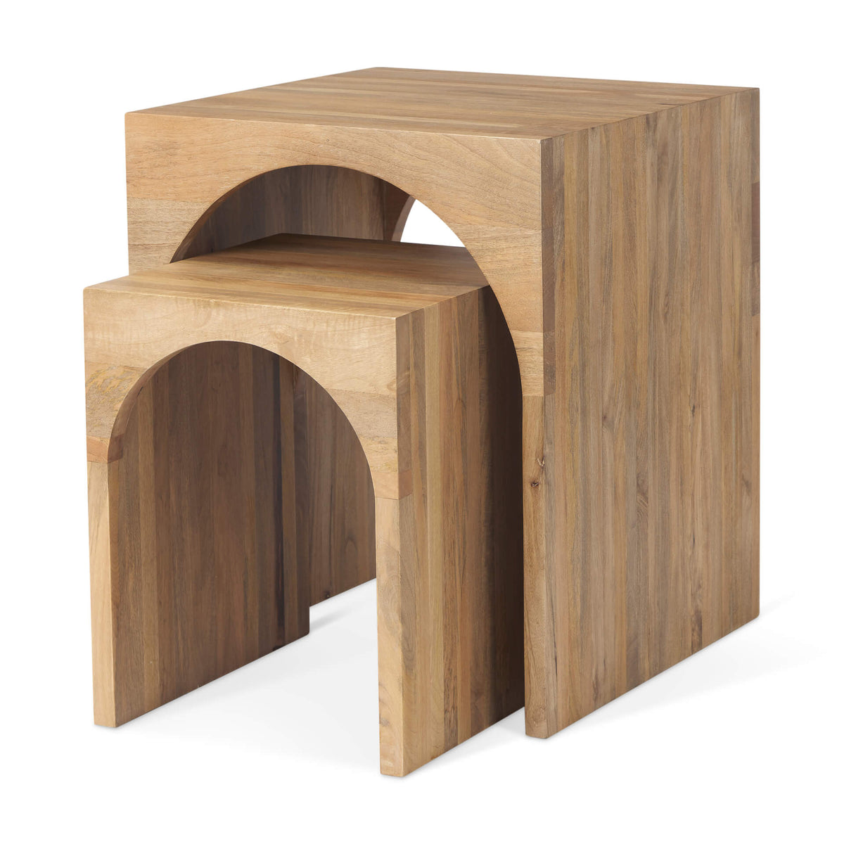 MERCANA  CHLOE COTTAGE WOOD NESTING TABLE 69915