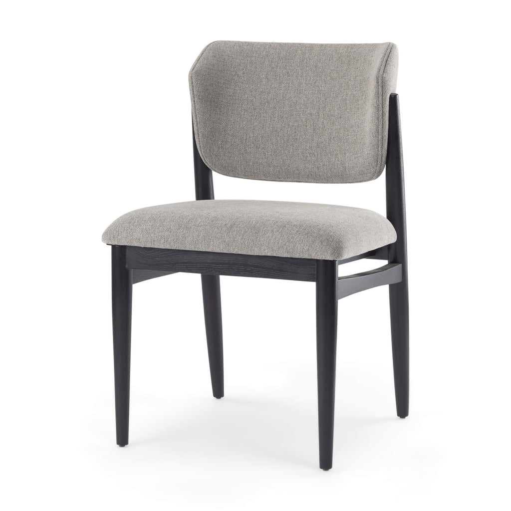 MERCANA CLINE DINING CHAIR GRAY FABRIC SET OF TWO 69830