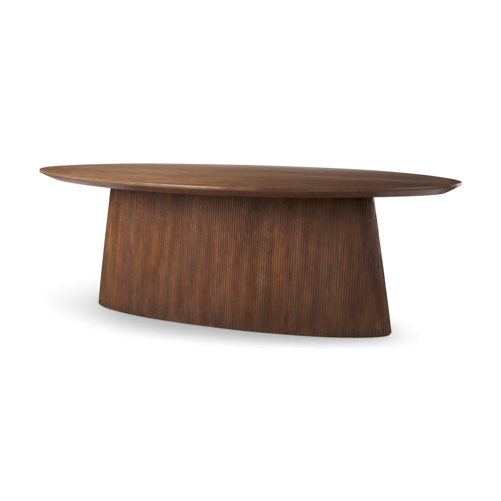 MERCANA LANCE MEDIUM BROWN OVAL DINING TABLE 69961-AB