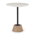 MERCANA MAXWELL 20" MARBLE ROUND SIDE TABLE 69975-AB
