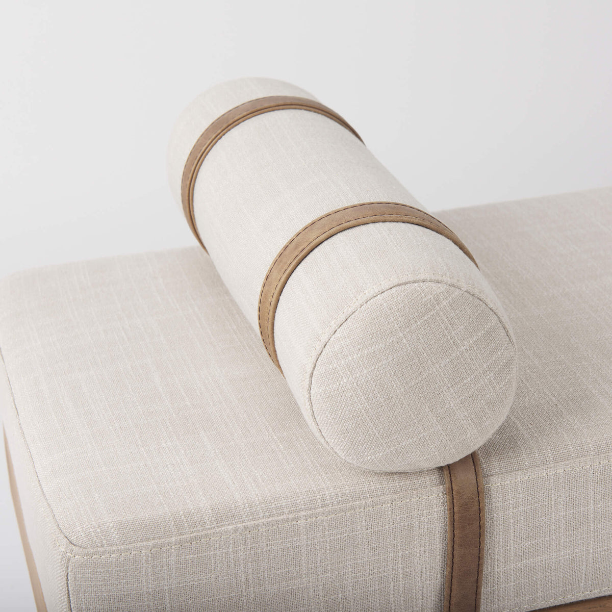 MERCANA COLBURNE CREAM FABRIC BENCH 70039