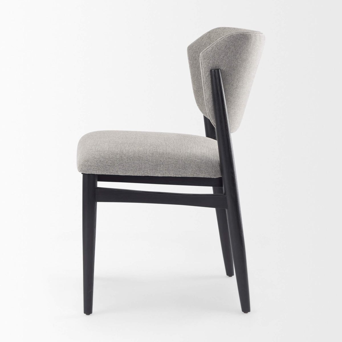 MERCANA CLINE DINING CHAIR GRAY FABRIC SET OF TWO 69830