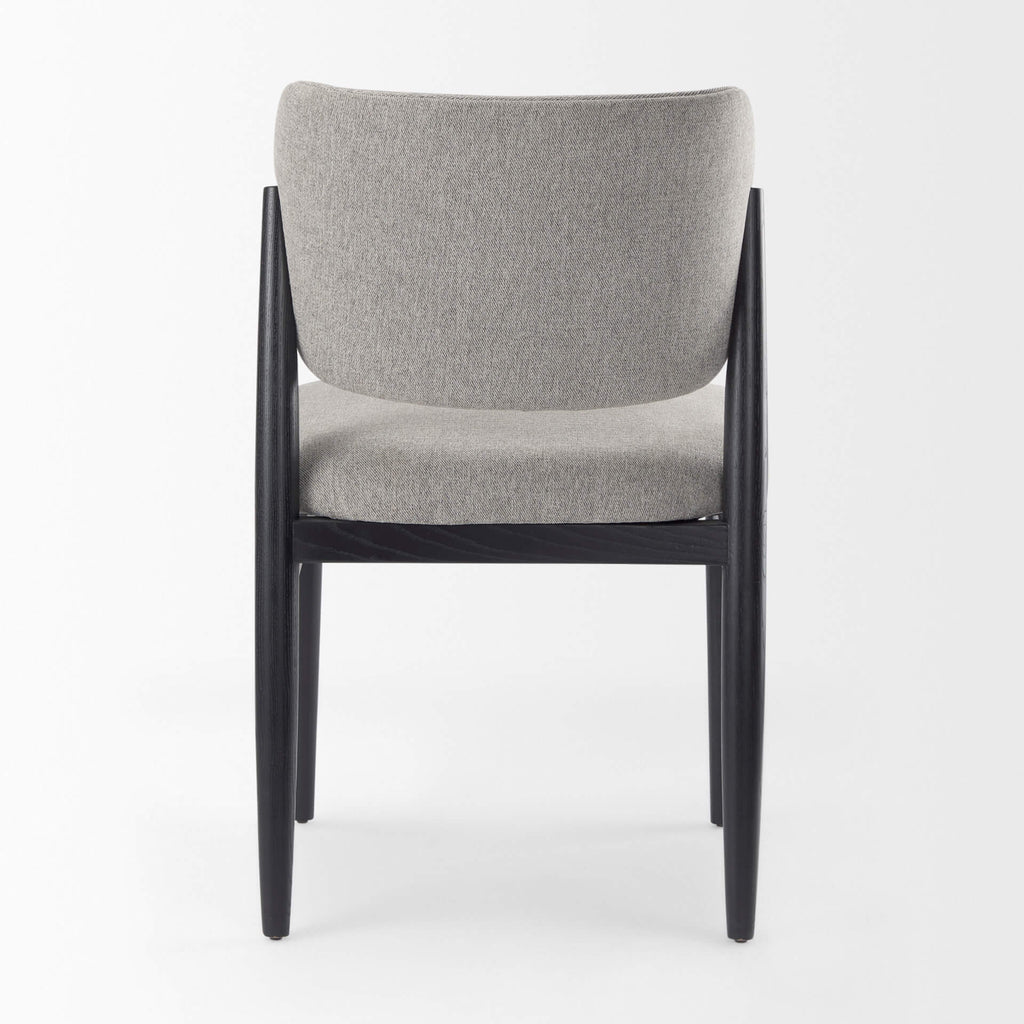 MERCANA CLINE DINING CHAIR GRAY FABRIC SET OF TWO 69830