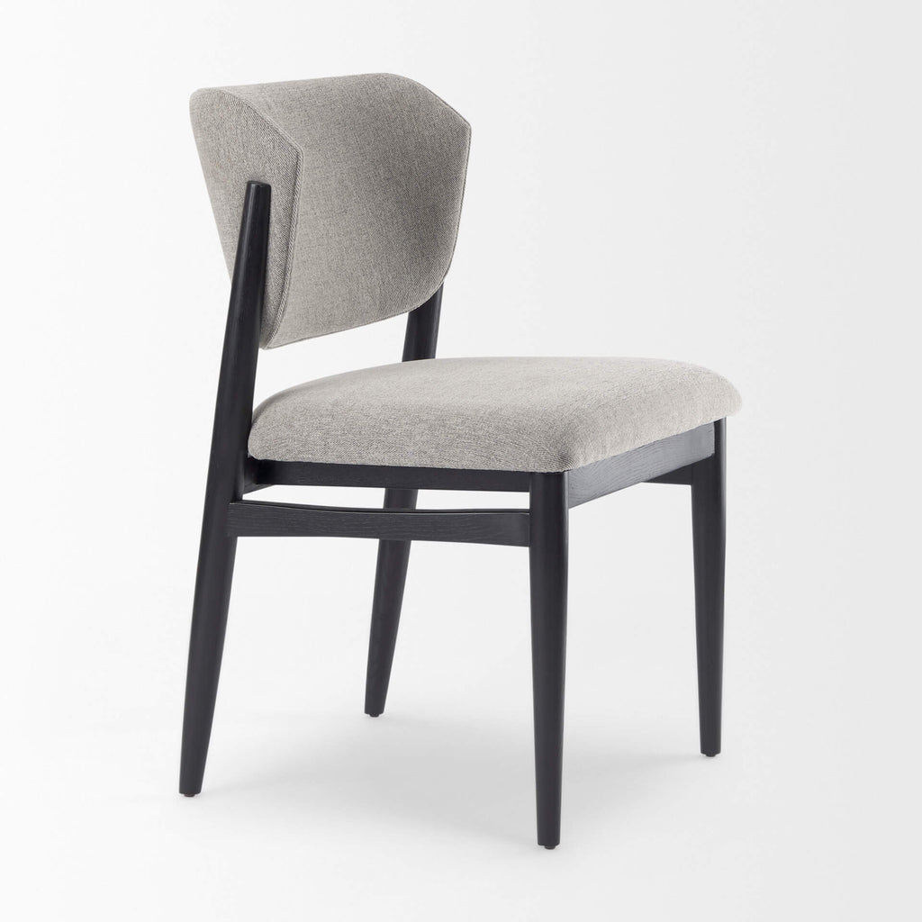 MERCANA CLINE DINING CHAIR GRAY FABRIC SET OF TWO 69830