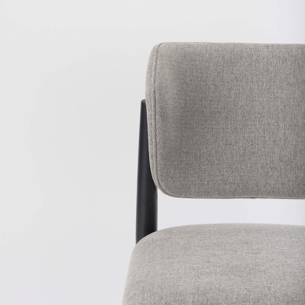 MERCANA CLINE DINING CHAIR GRAY FABRIC SET OF TWO 69830