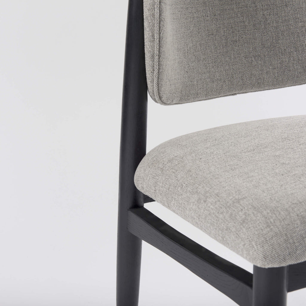 MERCANA CLINE DINING CHAIR GRAY FABRIC SET OF TWO 69830