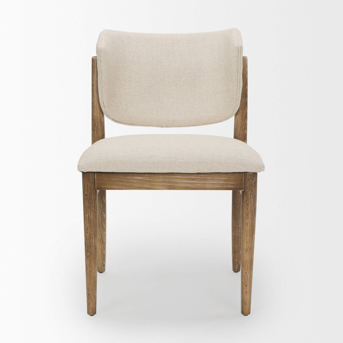 MERCANA CLINE DINING CHAIR CREAM FABRIC SET OF TWO 69831