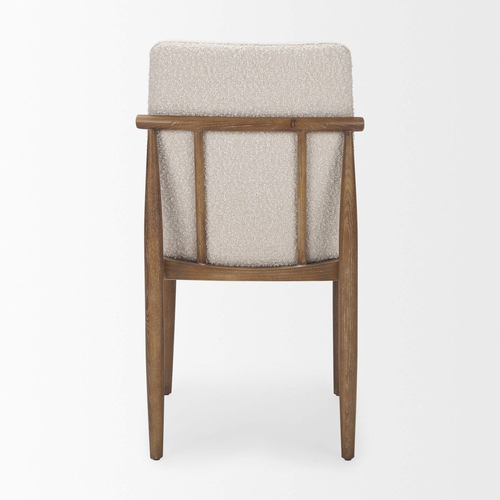 MERCANA CAVETT CREAM FABRIC DINING CHAIR SET OF TWO 69834