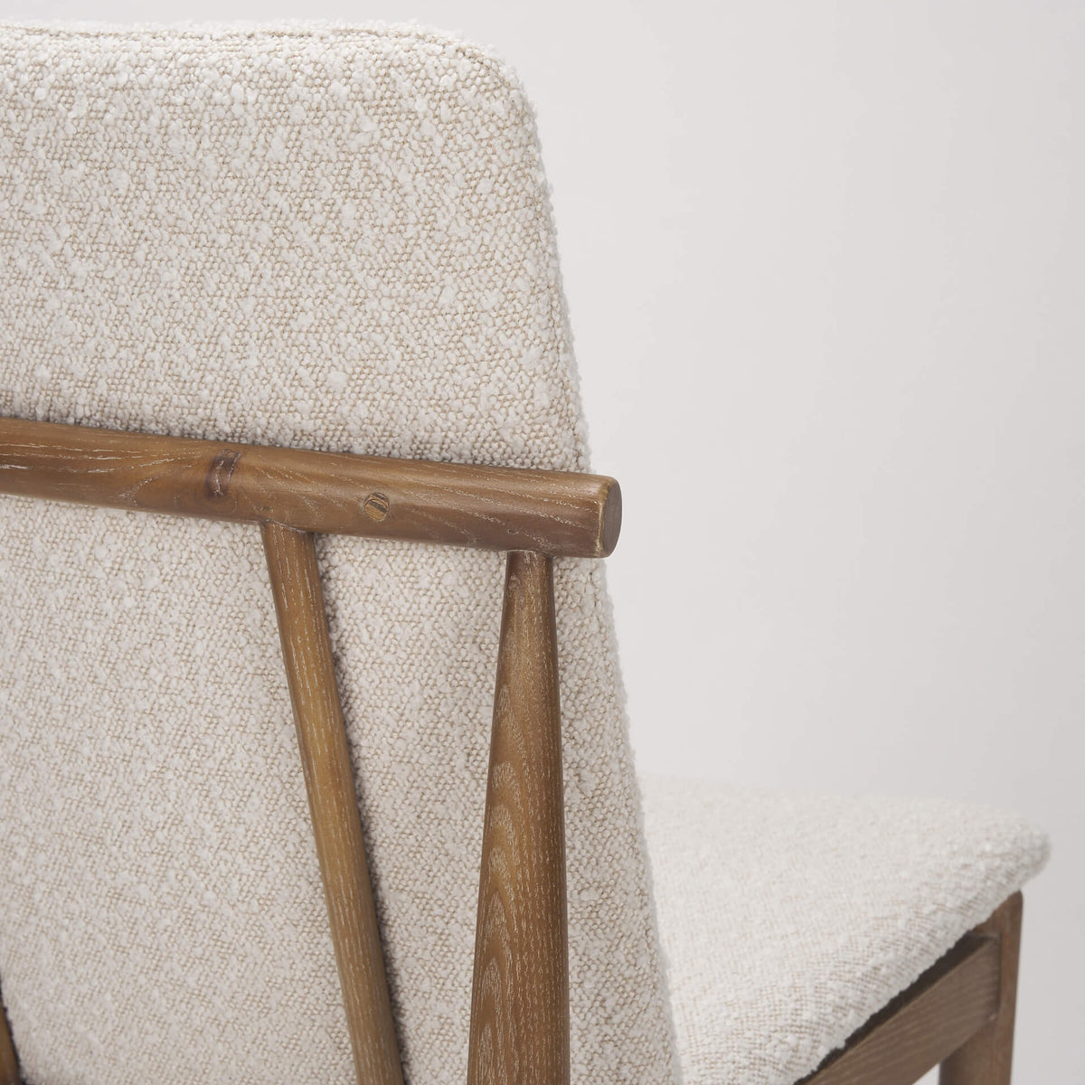 MERCANA CAVETT CREAM FABRIC DINING CHAIR SET OF TWO 69834