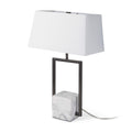 MERCANA PEYTON MARBLE CUBE BASE TABLE LAMP 69701