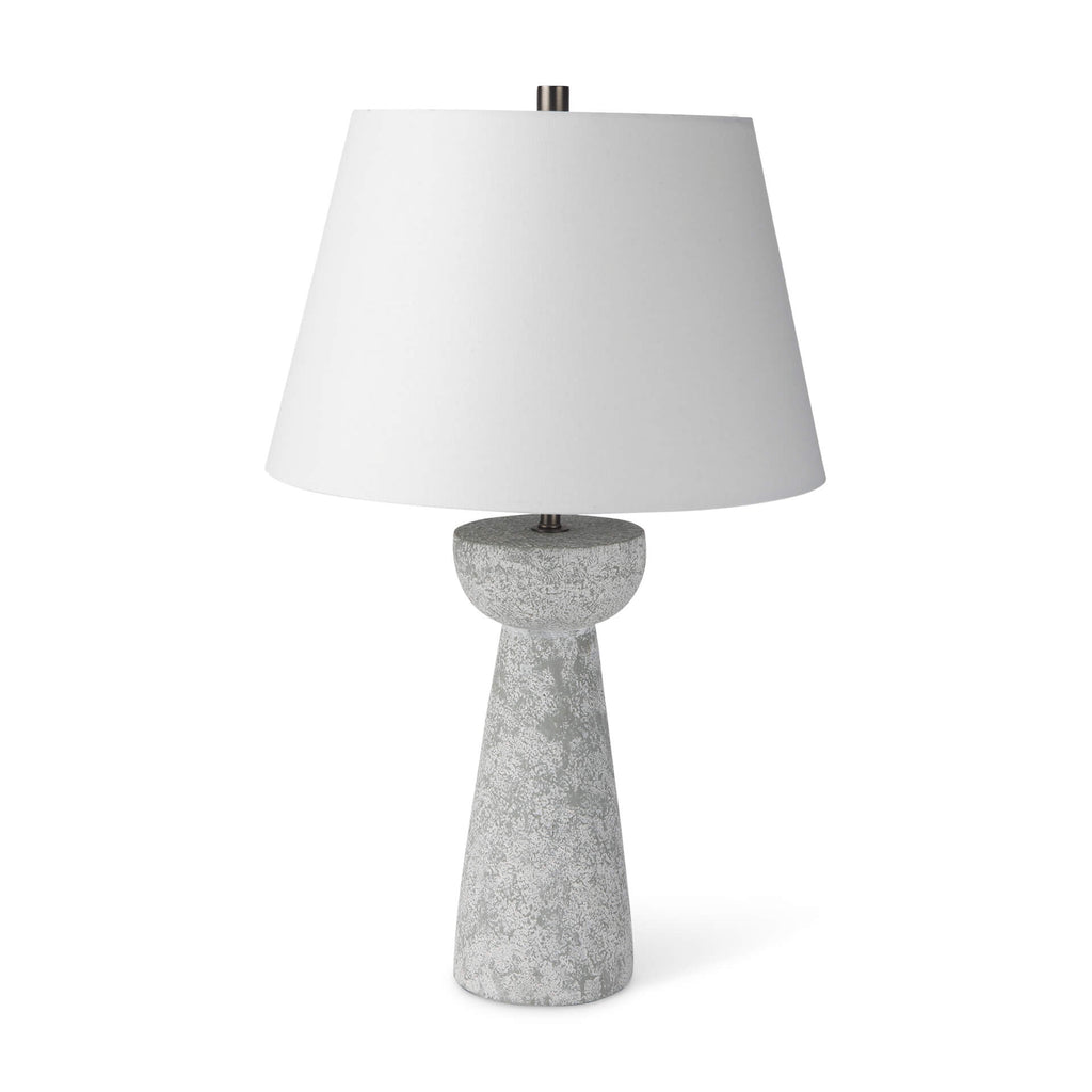 MERCANA JULIA GRAY ANTIQUE CEMENT TABLE LAMP 69706