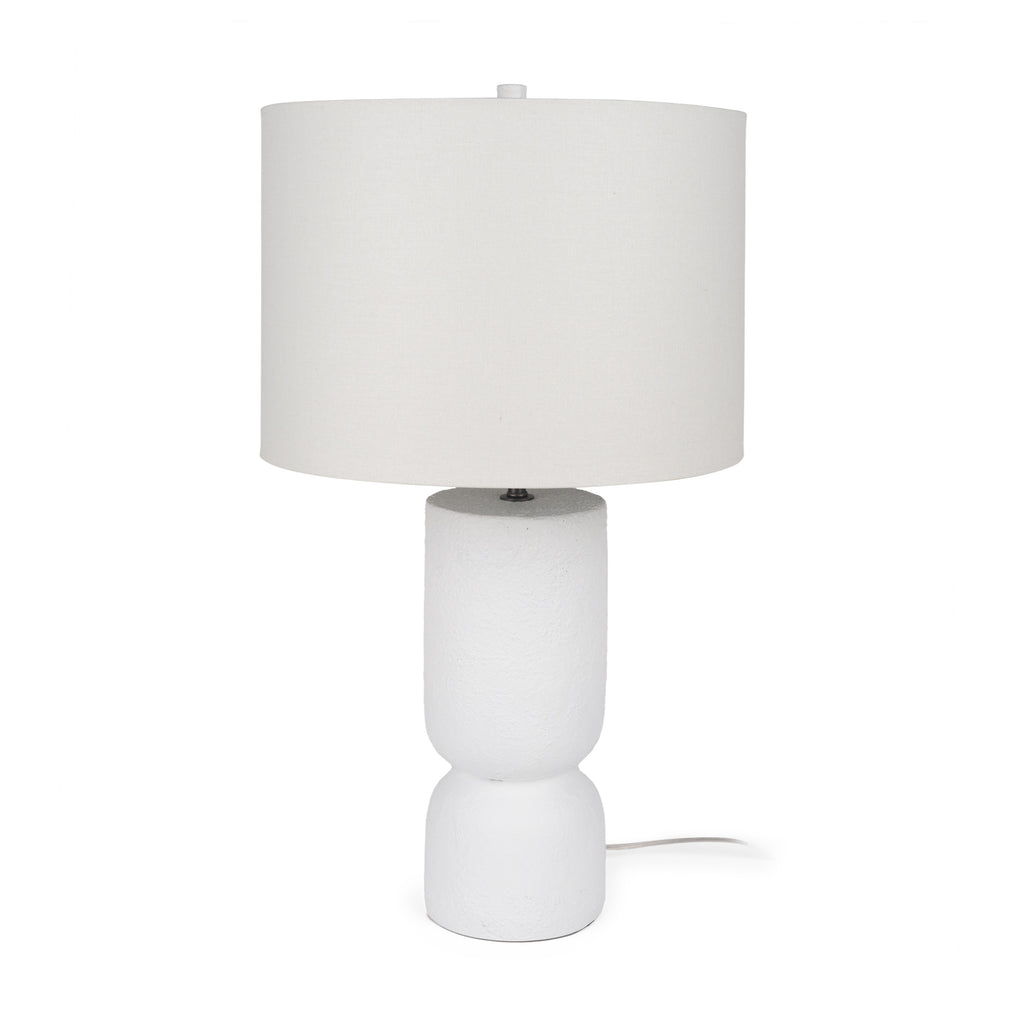 MERCANA EVERLY WHITE CEMENT TABLE LAMP 69707