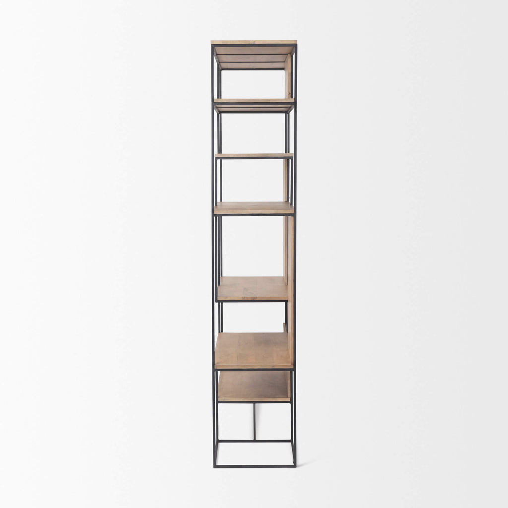 MERCANA MORRIS BLACK METAL 6-TIER SHELVING UNIT 69718