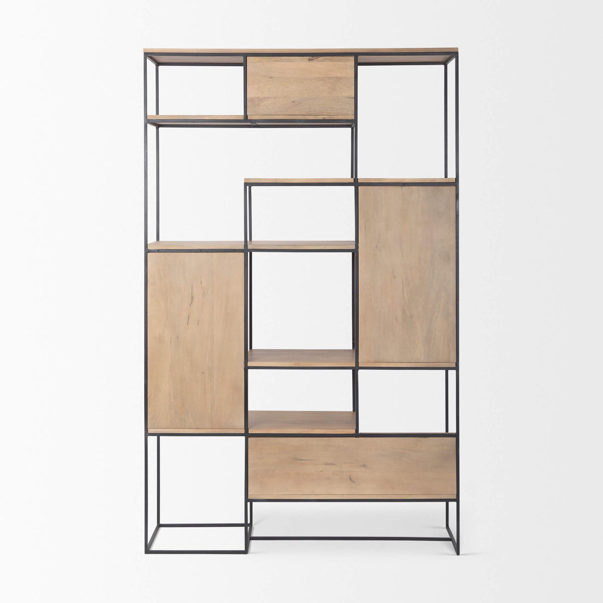MERCANA MORRIS BLACK METAL 6-TIER SHELVING UNIT 69718