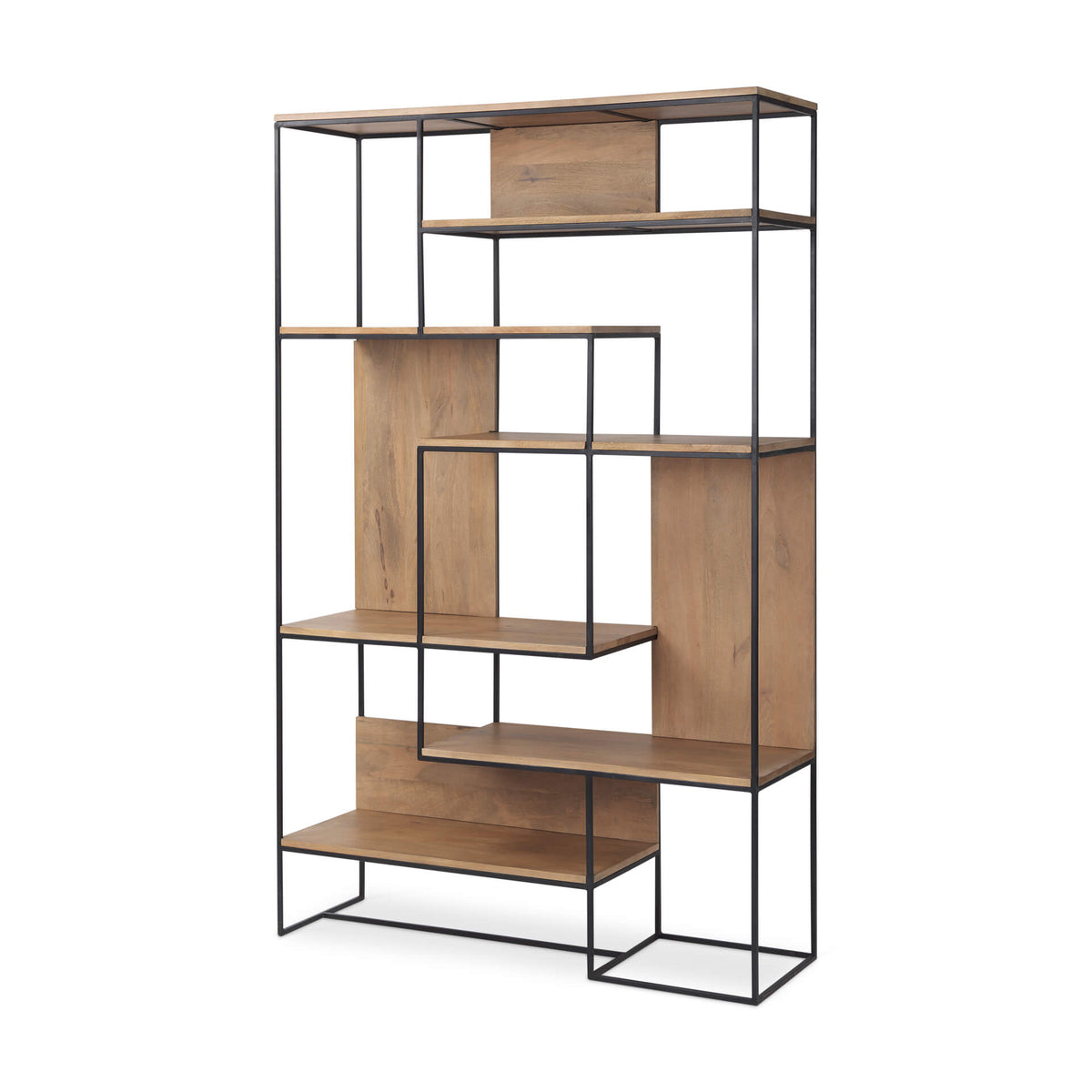 MERCANA MORRIS BLACK METAL 6-TIER SHELVING UNIT 69718