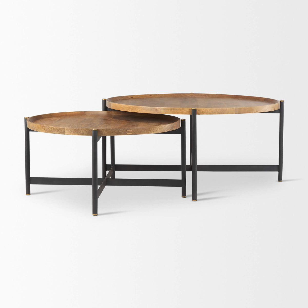 MERCANA MARQUISA BROWN WOOD COFFEE TABLE SMALL 70061