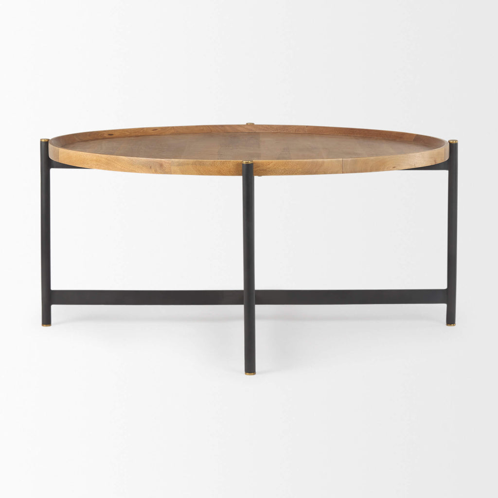 MERCANA MARQUISA BROWN WOOD COFFEE TABLE LARGE 70062