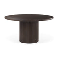 MERCANA TERRA DARK BROWN FLUTER DINING TABLE  69873-AB