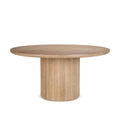 MERCANA TERRA LIGHT BROWN FLUTER DINING TABLE  69874-AB