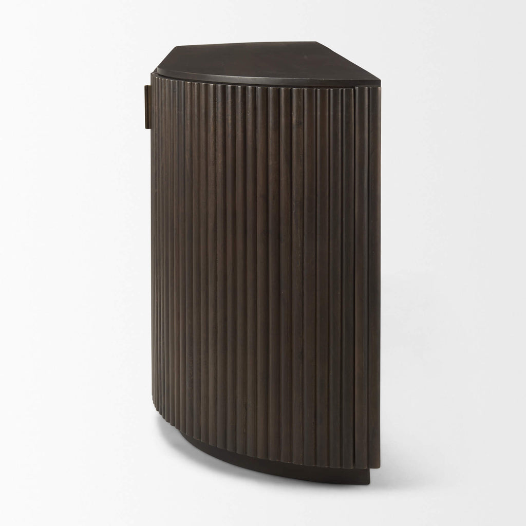 MERCANA TERRA DARK BROWN FLUTER SIDEBOARD 69883