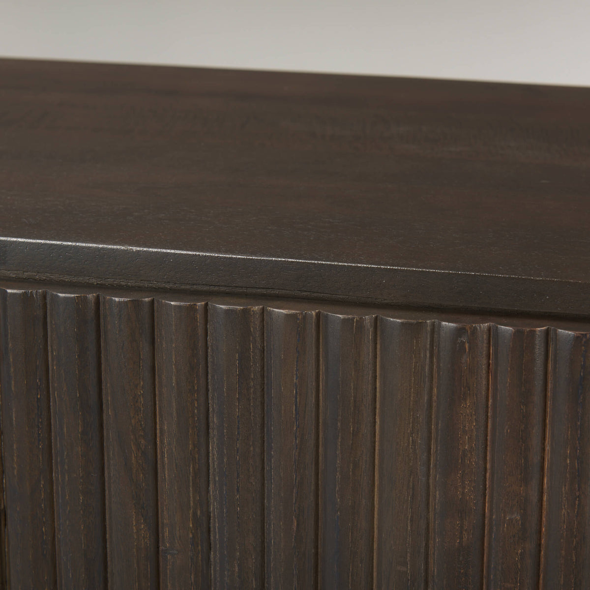 MERCANA TERRA DARK BROWN FLUTER SIDEBOARD 69883