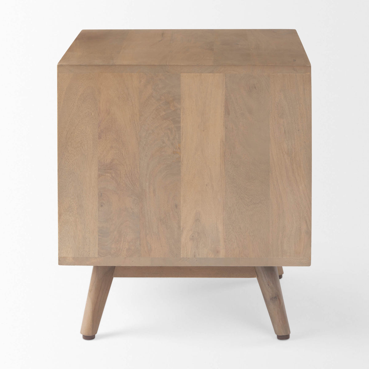 MERCANA SABLE LIGHT BROWN WOOD SIDE TABLE 69891