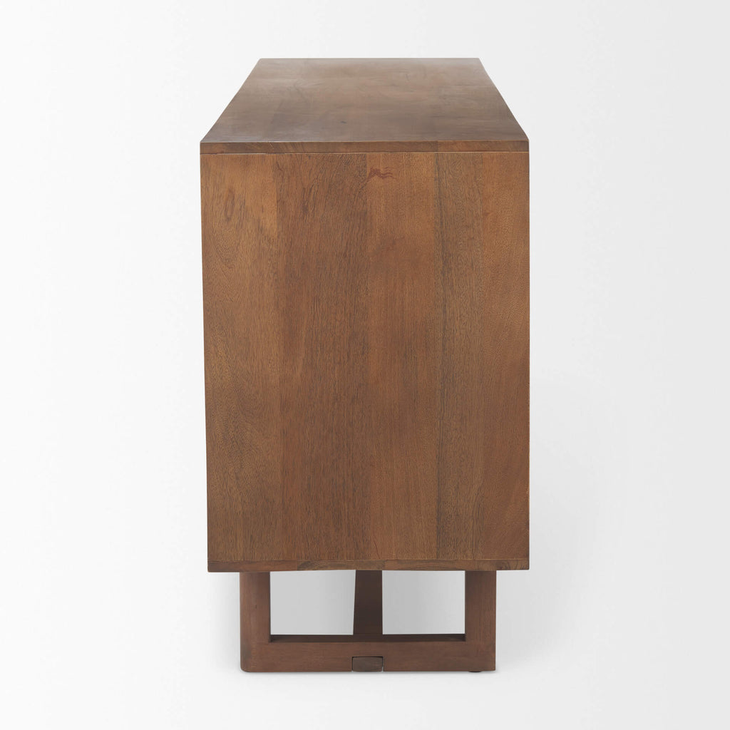 MERCANA GRIER MEDIUM BROWN WOOD SIDEBOARD 69894