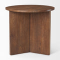 MERCANA ENZO ROUND FLUTED BASE FOYER ACCENT TABLE 69921