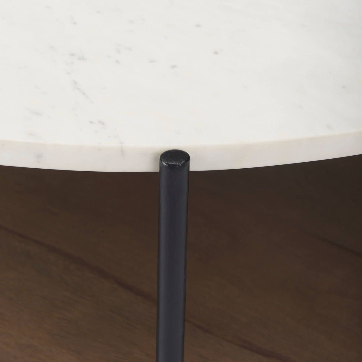 MERCANA LARKIN 42" ROUND MARBLE TOP COFFEE TABLE 69925-AB