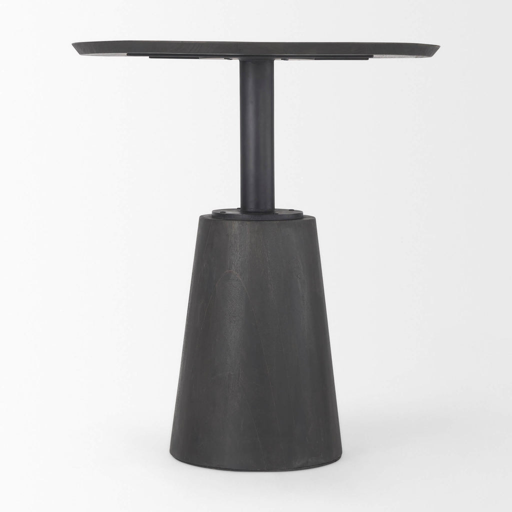MERCANA MAXWELL 32" BLACK PEDESTAL BISTRO TABLE 69926-AB