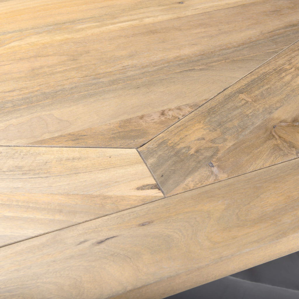 MERCANA MAXTON LIGHT BROWN WOOD RECTANGLE DINING TABLE 69847-AB